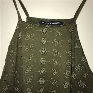❌ TRADED olive eyelet brandy dress